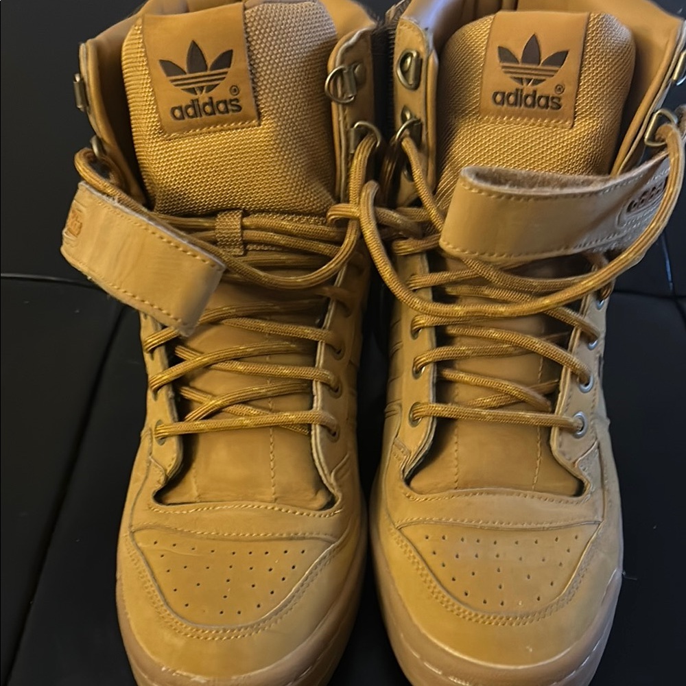 Adidas Tan High-Top Sneakers